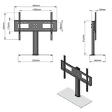 ZUN 32-55" Wall Mount TV Mount Bracket TSD800 with Column 31928468