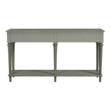 TREXM Entryway Table with 4 Drawers, Retro Console Table with Open Shelf for Entryways, Living N715P202860E