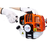 52cc Weed Eater/Wacker Gas Powered, 2 in 1 String Trimme,with 10'' Brush Cutter,Rubber Handle & W465123542
