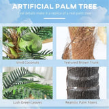 ZUN Artificial palm trees/Green plants （Prohibited by WalMart） 88740418