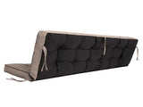 Outdoor Swing Cushions 55 Inch, Waterproof 4" Thick Porch Swing Cushion Replacement with Backrest 41738398