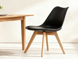 Set of four dining chairs, medieval modern style dining chairs for kitchen and dining room, with W3851P457788