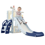 ZUN 5-1 Toddler Slide Set, Freestanding Spaceship Set with Slide, Kids Slide Playset Structure, N710P173043C