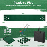 11 FT Golf Putter Game with 2 Adjustable Puters and 6 x Golf Ball 82548926