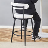 Fashionable and Comfortable - Two Sets of Ergonomic High Legged Bar Chairs,With White Fabric W1151P279690