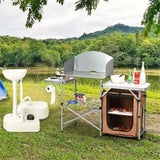 Foldable Camping Kitchen with Windscreen Bag 25195314