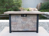 44" W x 25" H Outdoor Patio Propane Gas Fire Pit Table - 50,000 BTU High-temperature-resistant W2691P233033