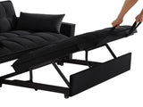 4 in1 Loveseat Sofa Bed Armrests & Storage Pockets, Multi-Function Tufted Pull-out Sofa Bed W2186P166127