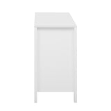 U_STYLE Sideboard with Wave Design - 3 Adjustable Shelves, 3 Drawers & Soft-Close Doors, Storage N711P269066K