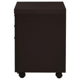 Cappuccino 3-Drawer File Cabinet B062P153729