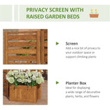 ZUN Wooden Planter Box 07122342