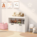 Book Organizer, toy Storage Cabinet Organizer, White 10467721