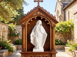31.5" Virgin Mary Garden Statue, All-Weather MgO Religious Sculpture for Outdoor & Indoor Decor 96303444