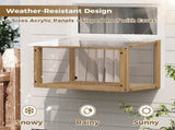 Waterproof Window Cat Perch Catio, Wood Cat Window Box, Window Catio for Indoor Cats. Suitable W2831P314279