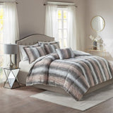 King 4PC Faux Fur Comforter Set B03597118