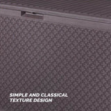 90gal Outdoor Garden Plastic Storage Deck Box Chest Tools Cushions Toys Lockable Seat 68838891