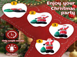 14 FT Lighted Christmas Inflatable Decoration, Giant Inflatable Santa Claus with Large Gift Bag, 74564017