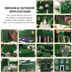 ZUN 24Pcs Artificial Boxwood Topiary Hedge Plant Grass Backdrop Fence Privacy Screen Grass Wall 03576612