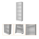 Sutton 4 Shelves Bookcase with Modern Storage Shelves B128P176165