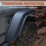 Front & Rear Fenders Compatible with 2020-2024 Jeep Wrangler Gladiator JT Mojave & Rubicon, Off-Road W2801P235749