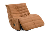 Talmon Orange Synthenic Leather Glider Recliner with Swivel B2726P245872