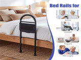 Height Adjustable Bedside Safety Rail, Tool-Free Assembly Bed Assist Bar with Anti-Slip Legs for 64404001
