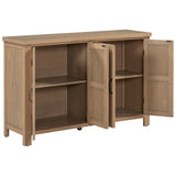 U_STYLE 4-Door Storage Sideboard with Adjustable Shelves and Retro Atimon Handles ,Ample N711P218615D