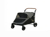 Gray Heavy Duty Dog Stroller Up to 66 LBS, All-Terrain Suspension for Backyard & Park Use 48550082