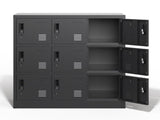 9-Door Employee Storage Locker, Metal Lockers for Office, Gym, School, and Homewith Card Slot T2398P205947