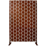 Outdoor & Indoor Privacy Metal Privacy 76" H48" W, Freestanding Decorative Privacy W465P193209