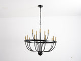 18-Light Chandelier Industrial Iron Candle Chandelier Modern Suspended Farmhouse Pendant Light W5008P479819