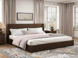 Solid Wood Platform Bed Frame with Headboard, No Box Spring Needed, Floor-standing bed, Easy 05799278