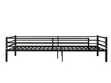 Surround Bed Frame - Classic metal platform bed frame with steel bars supporting the mattress base, W3752P464507