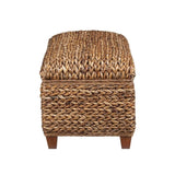 Amber Woven Banana Leaf Storage Trunk B062P145461