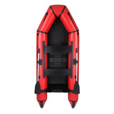 ZUN Camping Survivals 10ft PVC 330kg Water Adult Assault Boat Red Black 44475478