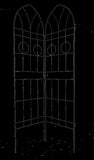 2 Pack Metal Garden Trellis 78.7" x 19.7" Rustproof Trellis for Climbing Plants Outdoor Flower W1586104663