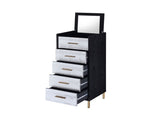 Myles Black, Silver & Gold Finish Jewelry Armoire B2726P279129