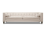 Jack 84" Modern Tuxedo Tufted Sofa, Sky Neutral Beige Polyester B2719P238409