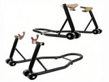 850 lbs Front & Rear Motorcycle Stand Lift, UL Fork Swingarm Spool Combo, Black 17318748