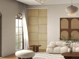 24" x 24" Acoustic Wood Slat Wall Panels, 4-Pack Sound Absorbing Decorative Panels for Home & Office 31208851