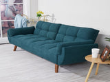 75" Flared Arm Convertible Sleeper Sofa-Green 24305566