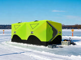 8-Person Pop-Up Ice Fishing Shelter, Insulated with 2 Doors & Carrying Bag, Bright Green 85623420