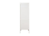 Tall Narrow Tower Cabinet with 2 Shutter Doors 5 Tier Shelves for Bathroom, Kitchen ,Living Room 25815711