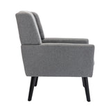 Modern Soft Linen Material Ergonomics Accent Chair Living Room Chair Bedroom Chair Home Chair With W67634084