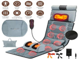 Full Body Massage Mat with Heat, 12 Massage Heads & 9 Vibration Modes, Detachable Neck & Foot 40800836