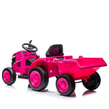 ZUN 12V Kids Ride On Electric Tractor Black Knight,Kids Ride On Toy.2WD,Non-skid tires, steering wheel, 85433866