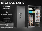 Gun Safes For Home Rifle And Pistols, Fingerprint Electronic Safe With Quick Access, Detachable 91140289