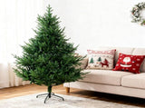 6FT Curved Christmas Tree green PE tree with 830 Tips, irregular shape, realistic appearance and a 08080708