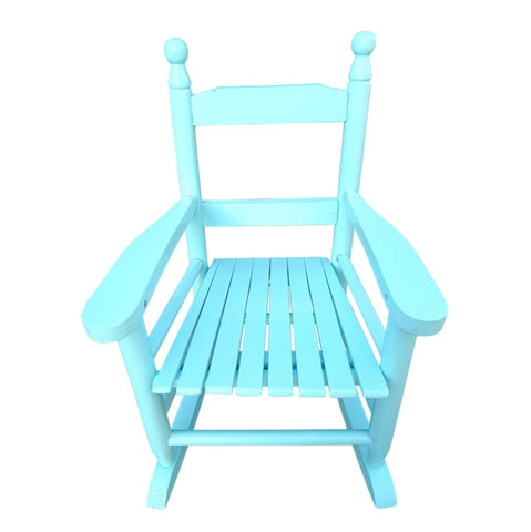 ZUN Children's rocking light Light Blue chair- Indoor or Outdoor -Suitable for kids-Durable 91426325