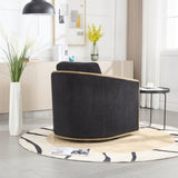 COOLMORE Corduroy Barrel Chair, Comfortable Accent Sofa Chair for Living Room, 360 Degree W395P220274